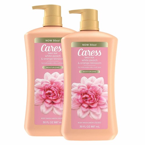 Caress Daily Silk Hydrating Body Wash, Peach & Orange Blossom, 30 Fl Oz (2 Pk) - Bild 4 von 4