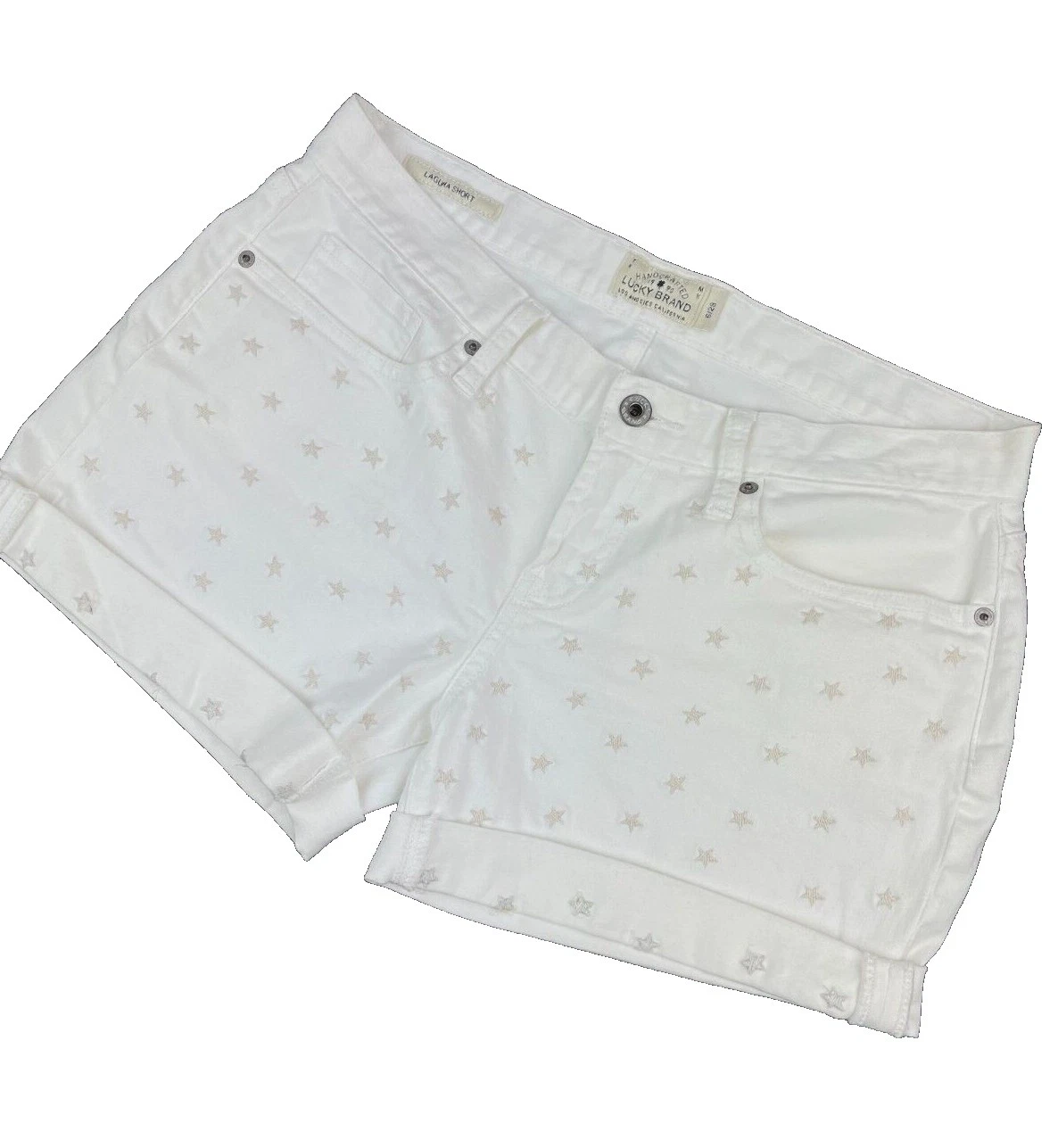 Lucky Brand Cotton Blend Geometric Shorts for Women