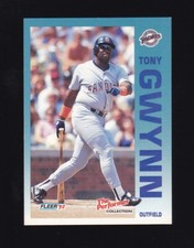1992 Fleer Performer Collection Tony Gwynn #10 San Diego Padres