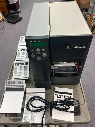 Imprimante de codes à barres d'étiquettes à transfert thermique Zebra Z4M Plus DT, TESTÉE - Photo 1 sur 15