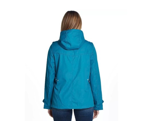 Women's Weatherproof Hooded Rain Jacket - Picture 11 of 12
