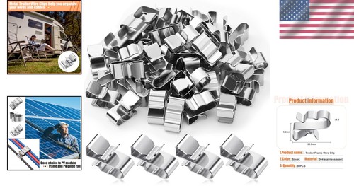 Kompakte Edelstahl Drahtklemmen - 50 Stück für Drähte bis 6,5 mm Durchmesser - Bild 2 von 9