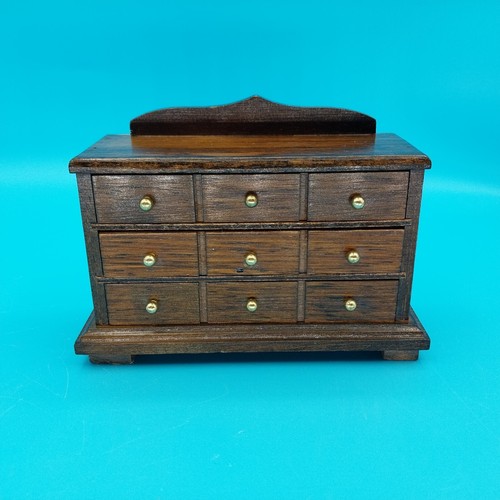 Dollhouse Bed w/ Mattress And Dresser Wood Concord Miniatures -New Vintage Stock - Picture 6 of 9