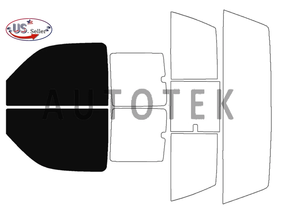 Tinte de ventana precortado para Chevy Silverado 1500 cabina extendida 1999-2006 (puertas delanteras) Foto 2 de 4