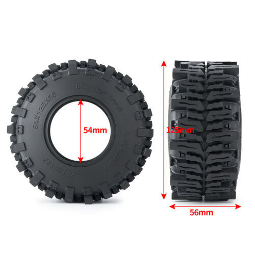 120/125 mm Monster LKW Radreifen 1,9 Zoll/2,2 Zoll für 1/10 RC Auto Monster LKW 4 Stück - Bild 11 von 14