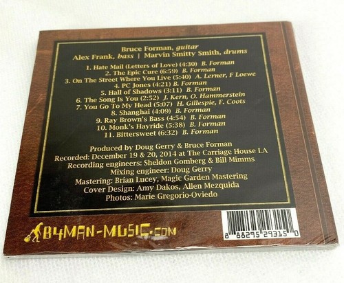 Bruce Forman Trio The Book of Forman Formanism Volume II CD Music Sealed & New - Picture 2 of 9
