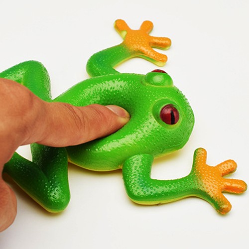 Realistic Frog Toy Stretchy Squishy Frog Relief Anxiety Sensory Toy Stress Ball - Picture 12 of 12