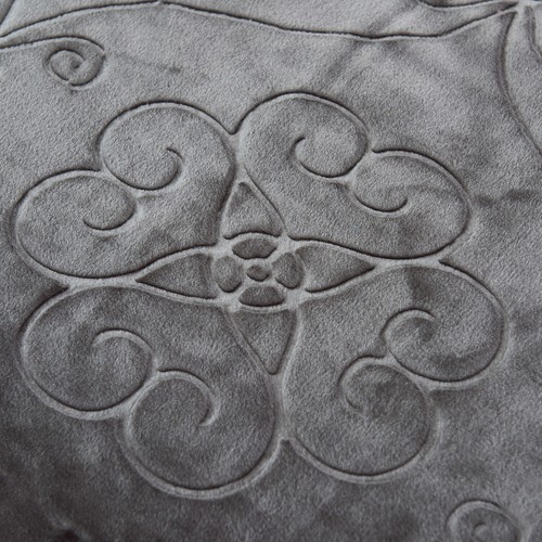 Manta de felpa polar suave cálida color liso manta de franela en relieve - Imagen 4 de 42