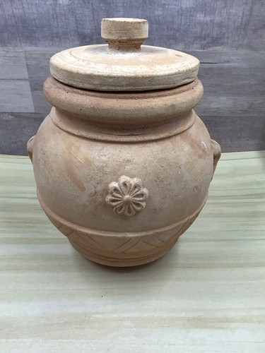 Vintage Ricceri Sergio Handmade Terracotta Pot/Urn with Lid 6" Fatte a Mano - Picture 17 of 18