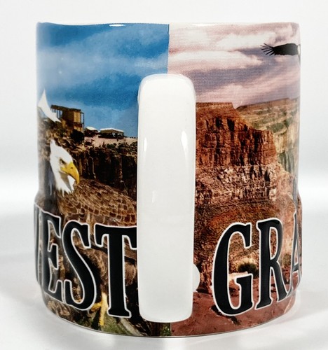 Grand Canyon West 3D Embossed Coffee Mug Cup 18oz 4" Eagle Americaware 2014 NEW - Picture 7 of 15
