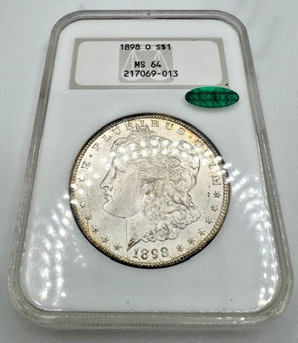 1898-O Morgan Silver Dollar NGC MS 64 CAC Nice Eye Appeal