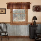 Primitive 16"x60" Valance Red Rod Pocket Kitchen Window Curtains VHC Brands