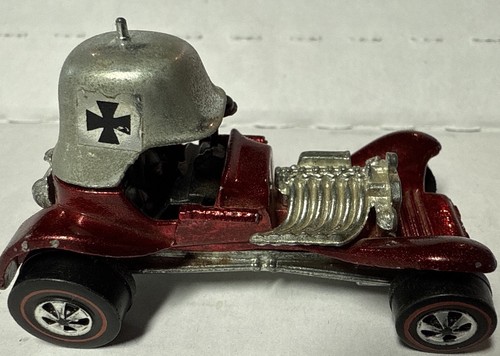 Vintage 1969 Mattel Hot Wheels Redline Red Baron Hong Kong