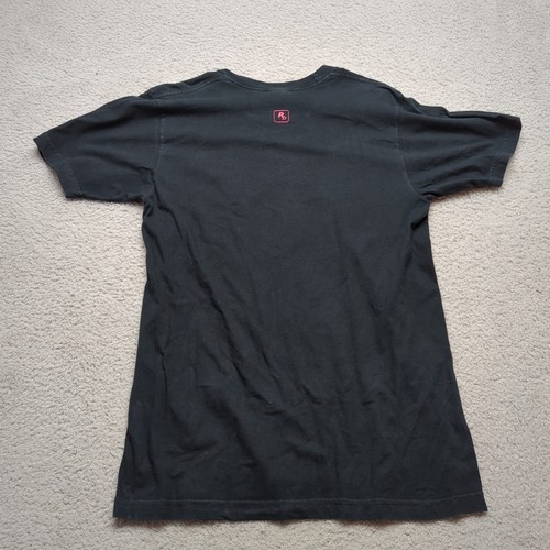 Rockstar Mens Tee Medium Black Red Razor GTA Red Dead Shortsleeve 1998 Vintage M - Picture 10 of 11
