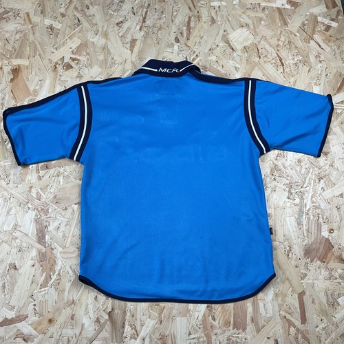 Camiseta de fútbol local pequeña vintage 2001 2002 Manchester City Le Coq Sportif - Imagen 5 de 5