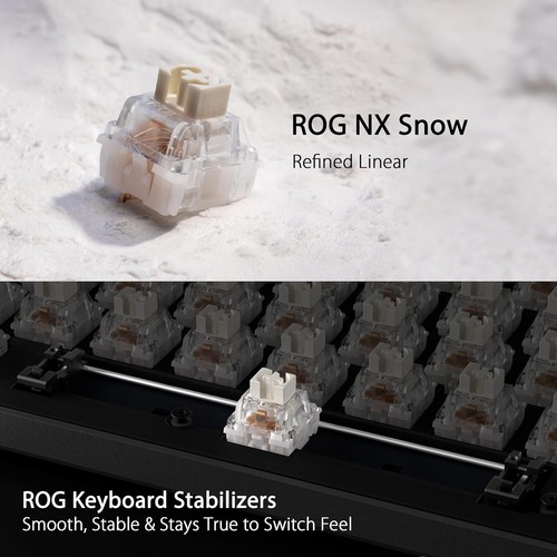 ASUS Keyboard ROG Strix Scope II 96 WL German Classic Tri-mode connection - Picture 5 of 7