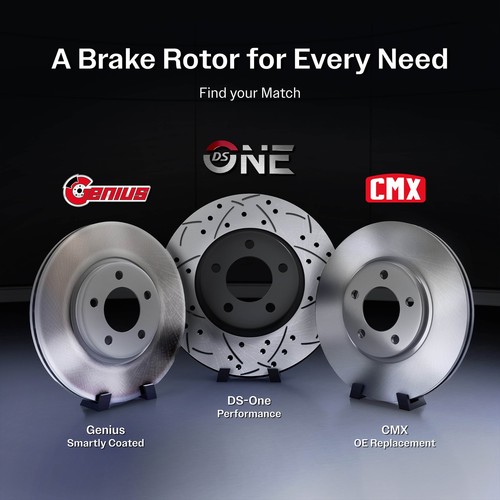 Rear Brake Rotors and Pads Kit for 2010-12 Honda Civic 5Lug, OEY4J Polished - Picture 13 of 16