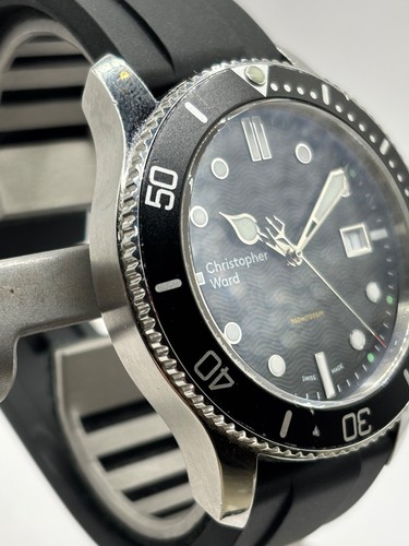 WH680 Christopher Ward C60 Trident 300 Quartz 43mm Black/black Diver Mk2.5 (unda - Picture 8 of 24