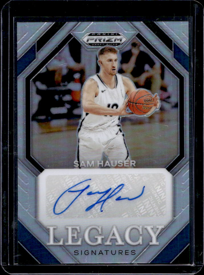 2024 Prizm Draft Picks Sam Hauser Legacy Signatures Silver Auto #LS-SAM