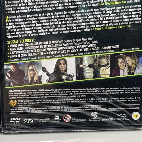 Arrow: Complete Seasons 3 & 6 DVD Lot - NEW Factory Sealed DC Comics TV Show - Picture 10 of 10
