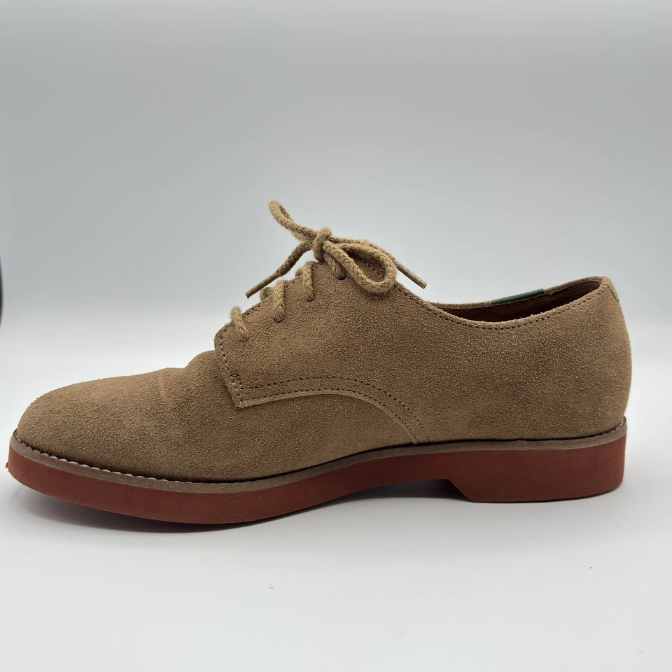 G.H. Zapatos Oxford Bass & Co Buc para mujer 8W marrón gamuza clásicos con cordones Hush Puppy Foto 2 de 4