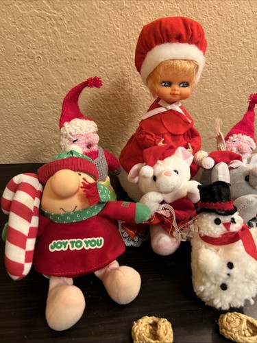 Weihnachten Set Joy To You Vintage Holiday Plüsch & Figuren mit Zuckerstangen - Bild 3 von 16