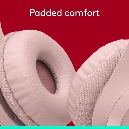 Logitech H390 Over-Head Comfort USB Headset w/ Noise-Canceling Microphone pink - Zdjęcie 16 z 17
