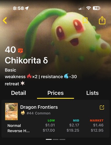 Pokémon TCG Dragon Frontiers Chikorita 44/101 - Stamped Reverse Holo NM - Picture 20 of 20