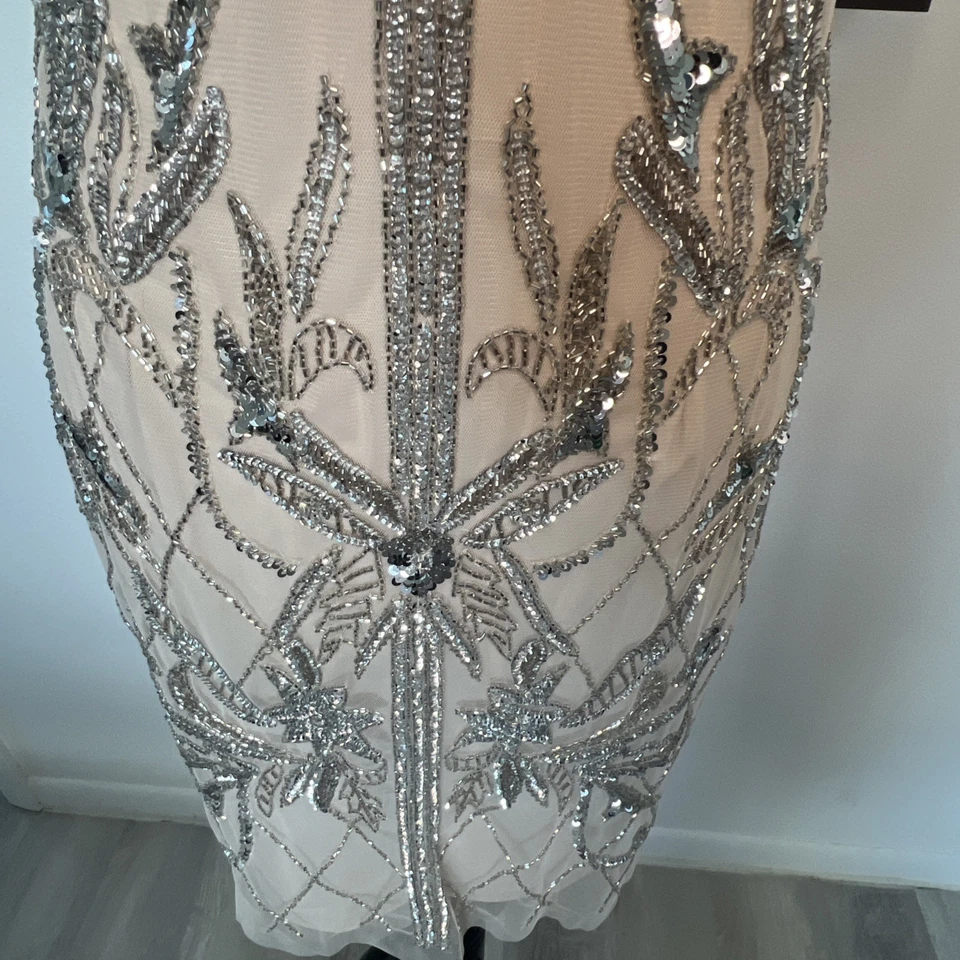 Aidan Mattox Beaded & Sequin Formal short Gown Sz 8 NWT  Absolutely Gorgeous - Image 4 of 4