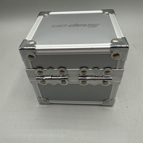 GRAU SNAP-ON Mini Metall Werkzeugkiste Truhe - Schreibtisch Organizer / Schmuckkästchen - Bild 4 von 8