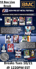 Elvin Bethea 2024 Leaf Pro Set Metal Football 1x Case Break #23