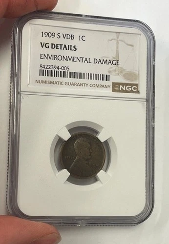 U.S. - 1909-S VDB Lincoln Cent (NGC VG Details)