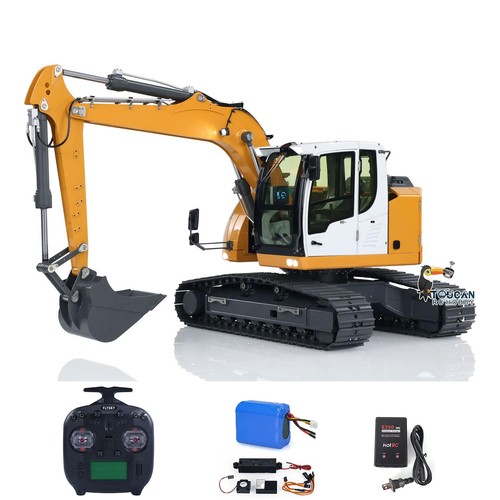 DE STOCK 1/14 RC Hydraulischer Bagger R920 JDM-208 Metall RC Digger Modell Sound - Bild 3 von 24