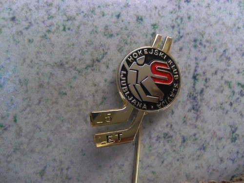 Eishockeyverein Slavija Ljubljana Eishockey - Slowenien - Vintage Pin Anstecker - Bild 8 von 8