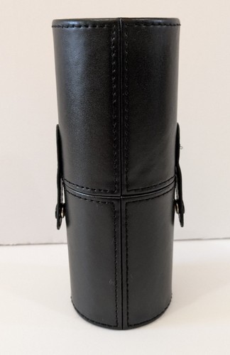 Morphe Make-up Pinsel schwarz Leder Druckknopf Etui Zylinder Reise  - Bild 2 von 6