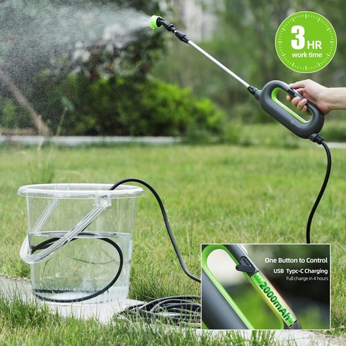 Battery Powered Sprayer Wand, Garden Sprayer 24.5 inch Telescopic Wand with 2... - Picture 5 of 6