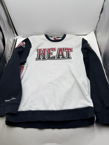 MITCHELL & NESS Hardwood Classics Miami Heat NBA Crewneck Sweater Men’s Large L - Picture 2 of 10
