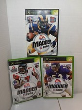 Madden NFL 2003, 2004 & 2005 (Microsoft Xbox, 2002-2004) Used, Untested, Issues