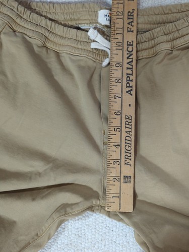 Pantalones de capa marina para hombre talla L beige/tostado mezcla de algodón orgánico sábado pantalón playa - Imagen 9 de 15
