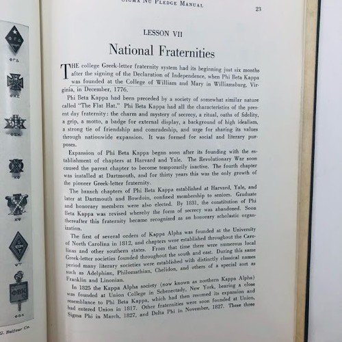 1954 Sigma Nu Fraternity /  Pledge Manual Member Handbook 12th Edition book VTG - Picture 18 of 22