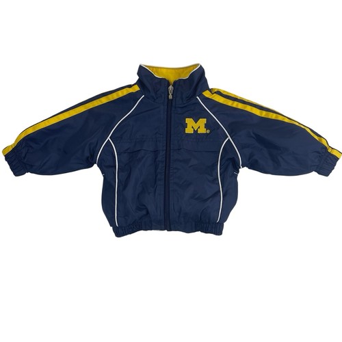 Heisman Reebok Michigan Wolverines Baby Windbreaker Jacket Size 12 Months 