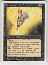MTG Revised Edition # Nightmare Moderately played tcg