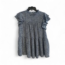 Ruffle Sleeve A-Line Blouse