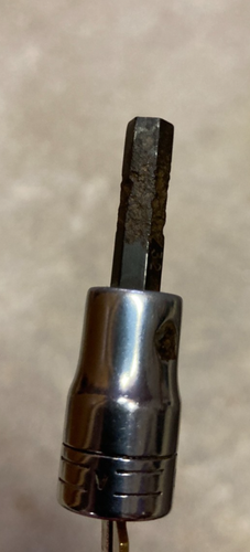 Vintage Craftsman =V= 7/32 inch SAE Hex Allen 1/4" Drive Socket USA Damaged - Bild 10 von 13