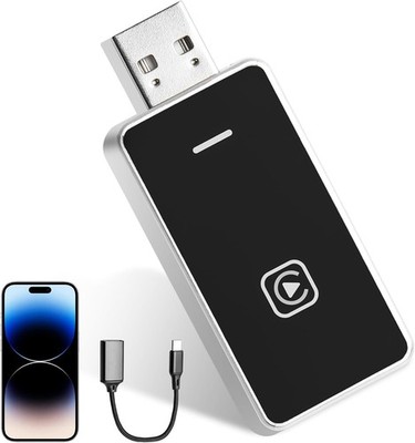 Wireless CarPlay 2-in-1 Adapter für iPhone/Android Plug&Play Kabellos iOS 10+