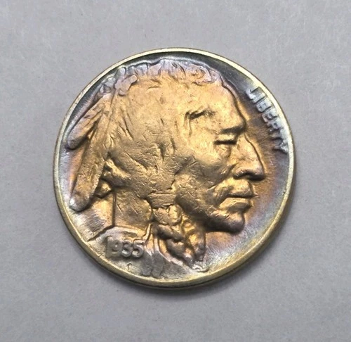 1935-D D/D Buffalo Nickel Rpm, VF Very Fine Condition.