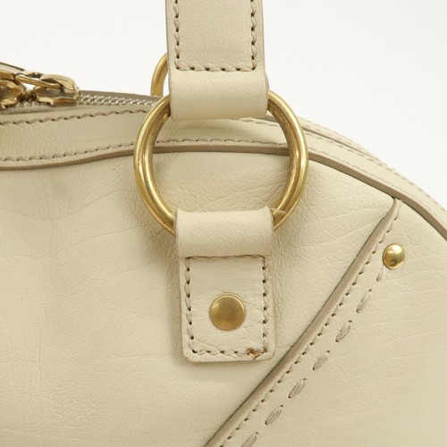 SAINT LAURENT PARIS Muse Leather Hand Bag Shoulder Bag Ivory Authentic Used F/S - Picture 8 of 24
