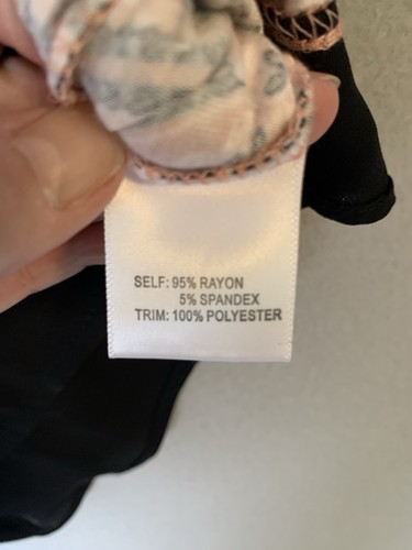 Rose + Olive Top Womens 2X Pink Boho Geometric Artsy 3/4 Sleeve NWT - Picture 4 of 7