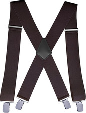 Men s 2-Inch Heavy Duty Suspenders X-Back Adjustable with Strong Clips for Work