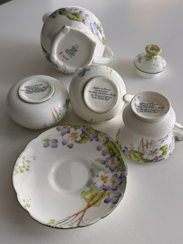 Paragon “Wild Violets” Replica for Her Majesty Queen Mary Demitasse Coffee Set - Bild 14 von 16